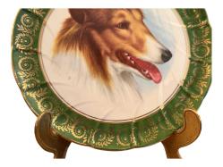 Fransız Limoges porselen duvar tabağı - 19 cm çapında