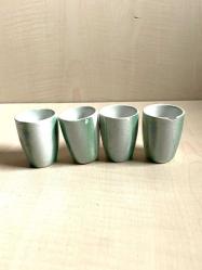 4 ADET SÜMERBANK LİKÖR BARDAĞI SHOT BARDAK HASARLI