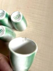 4 ADET SÜMERBANK LİKÖR BARDAĞI SHOT BARDAK HASARLI