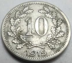 LOT.5 » Avusturya 1915 10 Heller İmparatorluk Armalı Bakır-Nikel