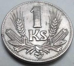 LOT.3 » Slovakya 1941 1 Koruna Savaş Dönemi Erken Emisyon Cupro-Nikel