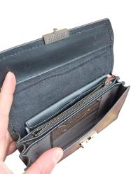 BOSHI GOU Siyah Deri Cüzdan