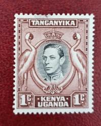 İngiliz Sömürgesi Kenya Uganda ve Tanganika_ 1938 _ damgalı