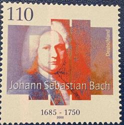 2000.JOHANN SEBASTIYAN BACH.ALMANYA TEKLİ SERİ PUL..DAMGASIZ  PULLAR