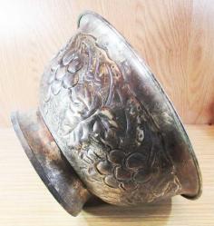 ViNTaGe GÜMÜŞ KAPLAMA DeKoRaTiF DERİN TABAK....