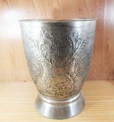 ViNTaGe GÜMÜŞ KAPLAMA DeKoRaTiF BÜYÜK VAZO-ÇİÇEKLİK....