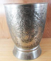 ViNTaGe GÜMÜŞ KAPLAMA DeKoRaTiF BÜYÜK VAZO-ÇİÇEKLİK....