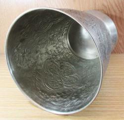 ViNTaGe GÜMÜŞ KAPLAMA DeKoRaTiF BÜYÜK VAZO-ÇİÇEKLİK....