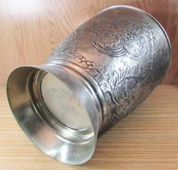 ViNTaGe GÜMÜŞ KAPLAMA DeKoRaTiF BÜYÜK VAZO-ÇİÇEKLİK....