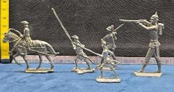 1950-70’ler Avrupa boyanmamış Kurşun Asker Figürleri