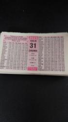 31 aralık 2025 Hakikat orijinal takvim yaprağı doğum günü - özel gün hediyesi