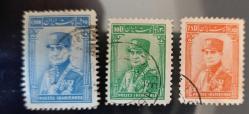 İran 1935 Şah Rıza Pehlevi _ damgalı pullar