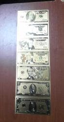 Altın varak yaldız lı dolar fantaziler özel baskı altın yaldız lı çok özel baskı