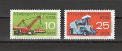 1974 DDR Leipzig Sonbahar Fuarı TAM SERİ MNH
