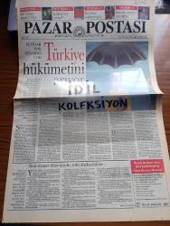 Pazar Postası Gazetesi - Turkish Newspaper - 21 Ocak 1995 - Sayı 57 - iktidar yok senaryo şok Türkiye hükümetini arıyor yazan Cengiz Kuşçuoğlu - tarih tahakkümden ibarettir yazan Murat Belge - Dünyada ve Türkiye'de kaos yazan Canan Barlas - anayasa laiklik din yazan Taha Akyol - Sol'un geleceği AB kaderimizi de belirleyecek büyükelçimiz Ali Tigrel uyarıyor - temiz eller operasyonu IMF insansız ekonomi istiyor - Çeçenistan bosnalaşıyor yazan Sami Kohen - moda dünyası'nın da mafyası var - ödüllü pehlivan lider Dudayev - Rus ordusu kağıttan kaplan yazan Dinçer Güner - Victoria ve Albert Müzesi - yeni bir antika dergisi tombak - sinema bitti mi yazan Burçak Evren - İnce Mehmed'in öfkesi yazan Naki Özkan - Bosnalı çocuklar için defile yazan Naki Özkan - Cem Betina Hakko Ve Ayşe Murat Ercan fotoğraf - Hayri Kozakçıoğlu Necdet Menzir Fotoğraf - Rıfat Özbek Cemil İpekçi fotoğraf - İTKİB Nedir - Linda Evangelista'ya çok para ödendi fotoğraf - Yaşar Kemal'in Der Spiegel dergisini de yazısı
