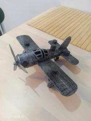 MNK metal uçak-teyyare. Sıfır ürün. 22*26 cm.