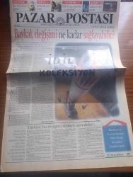 Pazar Postası Gazetesi - Turkish Newspaper - 16 Eylül 1995 - Sayı 91 - Deniz Baykal değişimi ne kadar sağlayabilir yazan Mete Belovacıklı - süper mücadele yazan Canan Barlas - Bir polis baskını daha yazan Murat Belge - ekonomi kalkınma ve sermaye birikimi 1 yazan Ömer Servet - Profesör Halil İnalcık'ın mektubu Yazan Taha Akyol - Muzır tişörtler ne kadar muzır yazan Emre Aköz - manken Merve İldeniz'in renk armonisi Söğüt Harmony fotoğraf - Yapı Kredi'den Harlem dans tiyatrosu - Doğuş Otomotiv'den satranca destek - CHP'nin üç dönemi ve Deniz Baykal Yazan Cahit Tanyol - Türkiye'nin sosyal demokratları sosyal Demokrat mı yazan Naki Özkan - şahane israf müsabaka sporları yazan Mehmet Ali Kılıçbay - DYP'den YDH'ya geçen Ankara milletvekili Tınaz Titiz - mezar olan yer yurttur yazan Dinçer Güner -  Ressam Güzhan Müstecaplıoğlu'nun otuz iki yıllık dünya serüvenini tasvir eden mozaikler Fotoğrafı - Korsika sorunu 2 yazan Doğu Ergil - Demokratik Cumhuriyet Programı  üyesi Tarhan Erdem röportaj