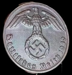 Almanya 1940 G Nazi Dönemi 1 Reichspfenig Çil Bronz (Nadir)