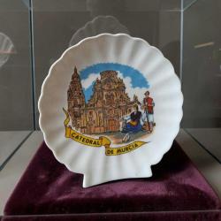 vintage'' Catedral De Murcia''hatıralık porselen mini tabak & 12 cm