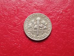 USA ONE DIME 1965
