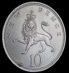 İngiltere 1968 10 Pence
