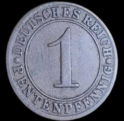 Almanya 1924 A 1 Pfennig