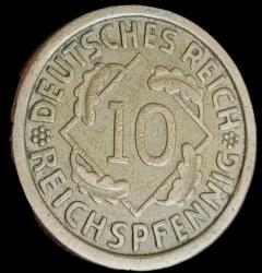 Almanya 1929 J 10 Reichspfenig