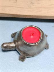 K118----ALMAN GÜMÜŞÜ KAPLUMBAĞA MUMLUK