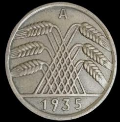 Almanya 1935 A  10 Reichspfenig