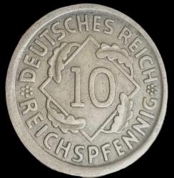 Almanya 1935 A  10 Reichspfenig