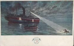 Osmanlı  Kızılay Hilali Ahmer REŞİT PAŞA Vapuru  Kartpostal,Çok Nadir.