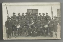 LOT.4 » 1930 TEKİRDAĞ'DA KIZLI ERKEKLİ BİR İZCİ GRUBUNUN ORİJİNAL FOTOĞRAFI...