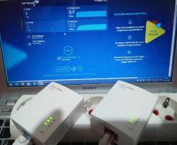 TP-LINK TL-PA2010 200 Mbps Powerline Adaptör ( Kablolu İnternet çoğaltıcı KİT , Sorunsuz, İkinci El)