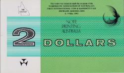 AVUSTRALYA 2 DOLAR 1985 NÜMİSMATİK FUARI FOLDERI İÇİNDE 500 ADET ÜRETİLMİŞTİR. ÇİL.