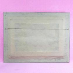 İMZALI ÇERÇEVELİ SAHİLDE TEKNELER TEMALI YAĞLIBOYA RESİM