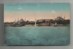 OSMANLI DÖNEMİ DENİZDEN TARİHİ YARIMADA GÖRÜNÜMÜ KARTPOSTAL...