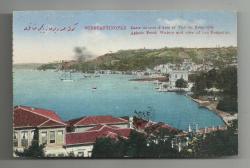 OSMANLI DÖNEMİ KÜÇÜKSU KASRI VE DEVAMINDA BOĞAZİÇİ GÖRÜNÜMÜ KARTPOSTAL...