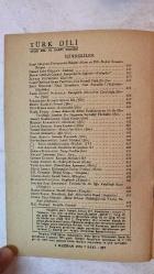 TÜRK DİLİ, AYLIK DİL VE YAZIN DERGİSİ - SAYI: 297 1 HAZİRAN 1976 - ORHAN ŞAİK GÖKYAY: KUMSAL - SAMİ SELÇUK: FRANSIZCADA ÖZLEŞME AKIMI VE DİLE İLİŞKİN YASANIN ÖYKÜSÜ - PINAR GÖKTAN CANEVİ: EURİPİDES'İN IŞIĞINDA ''KÜHEYLAN'' - ZEYYAT SELİMOĞLU: DUVARLAR - CAHİT ÖZTELLİ: OYUN TARİHİMİZ İÇİN ÖNEMLİ YİTİK BİR ESER - EMİN ÖZDEMİR: NASIL YARATILIYOR YENİ SÖZCÜKLER? - FAZIL HÜSNÜ DAĞLARCA: KARAGÖZ'LE HACİVAT'IN ÇOCUKLUĞU - SABAHATTİN KUDRET AKSAL: ÖLÜ - METİN ELOĞLU: TIRMIK - OĞUZ KAZIM ATOK: ACIMASIZLIK - HALİL UYSAL: ACININ ATLASINDA ADINA RASTLANMAYAN NE DE OLSA VAROLDUĞU SANILAN BİR SÜRGÜNÜN SÖYLEDİĞİ TÜRKÜDÜR - AHMET NADİR CANER: GÜÇLÜ GÜNLER - MEHMET KARABULUT: DÖRTLÜKLER - CENGİZ BEKTAŞ: İNANÇ ÇİÇEKLERİ - VECİHİ TİMUROĞLU: MUNZUR'UN GELİNİ - NECATİ ZEKERİYA: AĞIT - ŞÜKRAN KURDAKUL: NECİP FAZIL'IN ŞİİRİ - NECATİ TOSUNER: SORU.... SORU..... - CEVDET KUDREET: KARAGÖZ METİNLERİ 3 - TARIK DURSUN K.: BAHRİYELİ ÇOCUK- 64 SAYFA