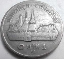 LOT.1 » Tayland 1982 (BE 2525) 1 Baht Kral IX. Rama ve Wat Phra Kaew Temalı