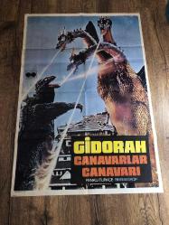 Gidorah Canavarlar Canavarı sinema filmi afişi