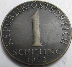 LOT.3 » Avusturya 1973 1 Şilin Üç Alp Çiçeği Temalı Alüminyum-Bronz