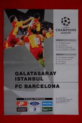 Galatasaray, Barcelona - Resmi Maç Günü Afiş Posteri - Şampiyonlar Ligi Son 8 Takım - Galatasaray'ın İlk Şampiyonlar Ligi Maçı - 24 Kasım 1993 - 1993/1994 Sezonu - Ali Sami Yen Stadı - UEFA Champions League