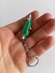 Vintage Mini Sustali Anahtarlık Cep Bıçağı.