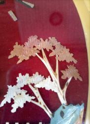 Sedef İşlemeli Otantik Duvar Saati