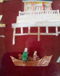 Sedef İşlemeli Otantik Duvar Saati