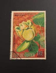 Ekvator Ginesi Pulu - Equatorial Guinea Stamp - Postadan Geçmiş Pul Filateli  - Damgalı - LİRİODENDRON TULIPIFERA- LALE AĞACI BİTKİSİ TEMALI PUL , 0.15 PARA - YABANCI PULLAR - NOSTALJİK DOĞUM GÜNÜ HEDİYESİ