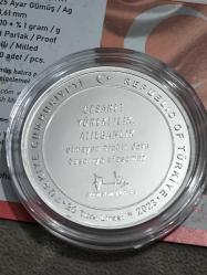 Darphane Hatıra Para Gümüş 1 Ons Alparslan Türkeş Sertifikalı