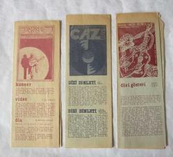 Çağdaş Sahne Kültür Merkezi Mart - Nisan - Mayıs 1981 Etkinlik Broşürleri