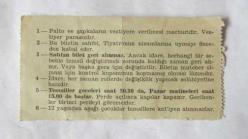 Devlet Tiyatrosu Altındağ Tiyatrosu Bileti - 28 Mart 1973