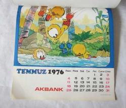 AKBANK 1976 Çocuk Duvar Takvimi